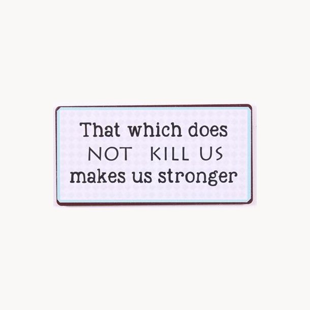 Magnet -  That which does not kill us...