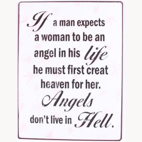 Sign - Angels don't live in hell...