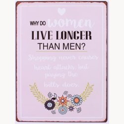 Skilt - Why do women live longer than men?