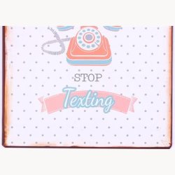 Skilt - Let's talk, stop texting