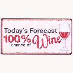 Magnet -  Today's forecast, 100 % chance of wine