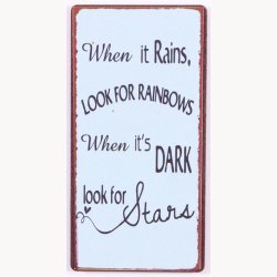 Magnet - When it rains, look for rainbows...