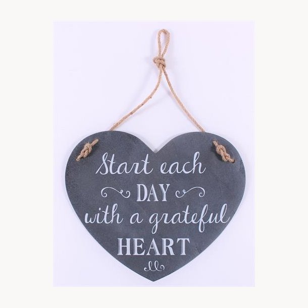 Sign - start each day with a grateful heart