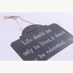 Skilt - Live should not only be lived...