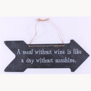 Sign - A meal without wine is like...