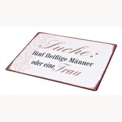 Skilt - Suche: fnf fleissige Mnner oder eine Frau