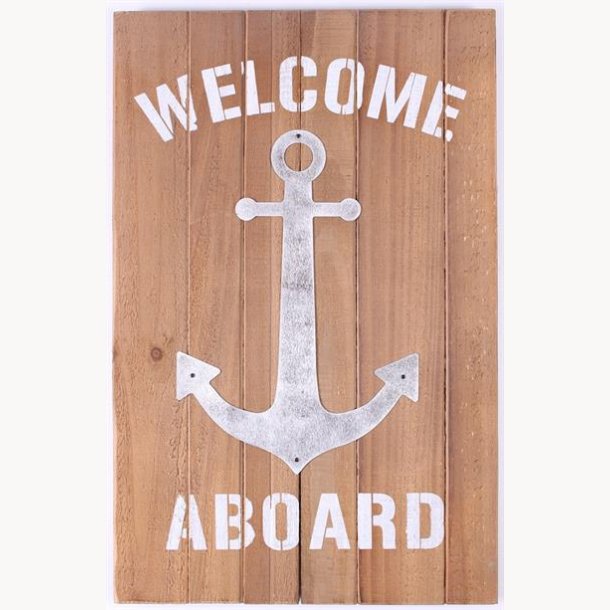 Wood Sign - Welcome aboard