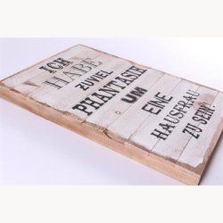 Tr Skilt - Ich have zuviel phantash um eine hausfrau zu sein