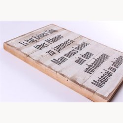 Tr Skilt - Es hat keinen sinn &uuml;ber m&auml;nner zu jammern.