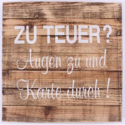 Tr Skilt - Zu teuer?