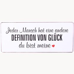 Skilt - Jeder mensch hat eine andere definition von glck