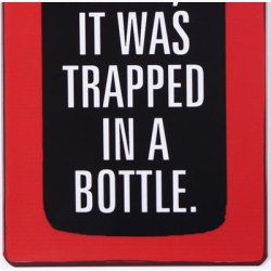 Skilt - I just rescued some wine, it was tapped in a bottle