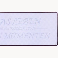 Skilt - Das leben ist eine kollektion aus momenten