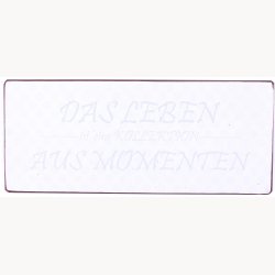 Skilt - Das leben ist eine kollektion aus momenten