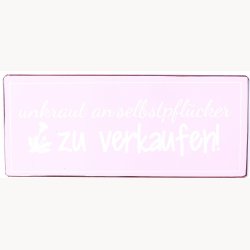 Skilt - Unkraut an selbstpfl&uuml;cker zu verkaufen