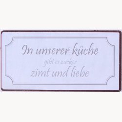 Magnet - In unserer k&uuml;che gibt es zucker zimt und liebe