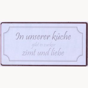 Magnet - In unserer küche gibt es zucker zimt und liebe