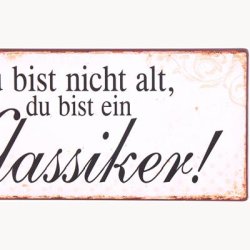 Skilt - Du bist nicht alt...