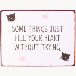 Skilt - Some things just fill your heart without trying