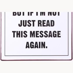 Skilt - Hey I'll be back in 5 minutes...