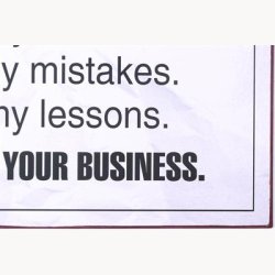 Skilt - My life. My choices.