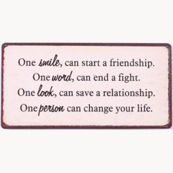 Magnet - One smile can start a friendship...