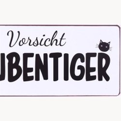 Skilt - Versicht stubentiger