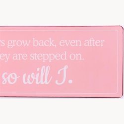 Skilt - Flowers grow back...