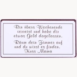 Magnet - Bin &uuml;bers wochenende...