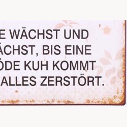 Skilt - Eine beziehung ist wie eine wiese...