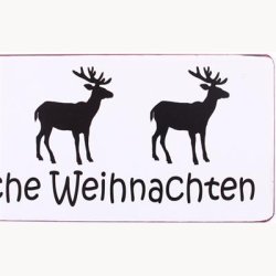 Skilt - Fr&ouml;hliche weinnachten