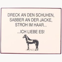 Skilt - Dreck an den schuhen...