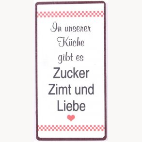 Magnet - In unserer küche gibt es zucker...