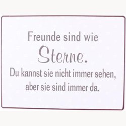 Skilt - Freunde sind wie sterne...