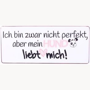 Skilt - Ich bin zwar nicht perfekt...