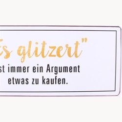 Skilt - Es glitzeit