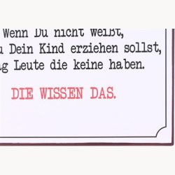 Skilt - Wenn du nicht weisst...