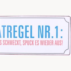 Skilt - Di&auml;tregel nr. 1: