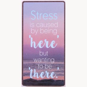 Magnet - Stress is caused by being 