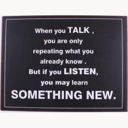 Skilt - When you TALK...