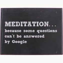 Skilt - Meditation...