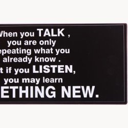 Skilt - When you TALK...