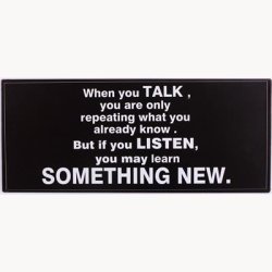 Skilt - When you TALK...