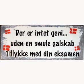 Skilt - Der er intet geni...