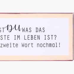 Skilt - Weisst du was das wichtigste...