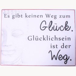 Skilt - Es gibt keinen weg zum gl&uuml;ck...