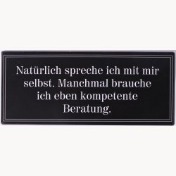 Skilt - Nat&uuml;rlich spreche ich mit mir...