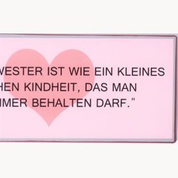 Skilt - Eine schwester ist wie ein kleines...