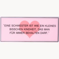 Skilt - Eine schwester ist wie ein kleines...