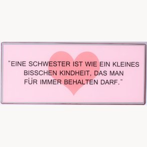 Skilt - Eine schwester ist wie ein kleines...